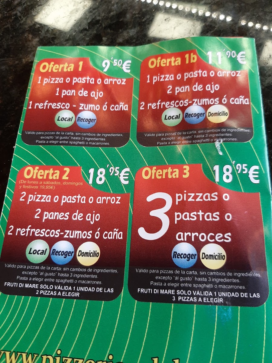 Menu Pizzería Calabreza En La Isleta - Las Palmas-6