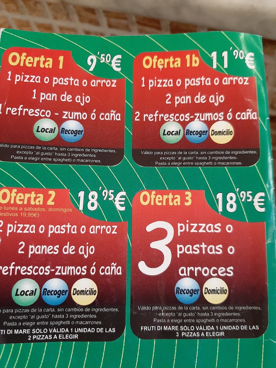 Menu Pizzería Calabreza En La Isleta - Las Palmas-7