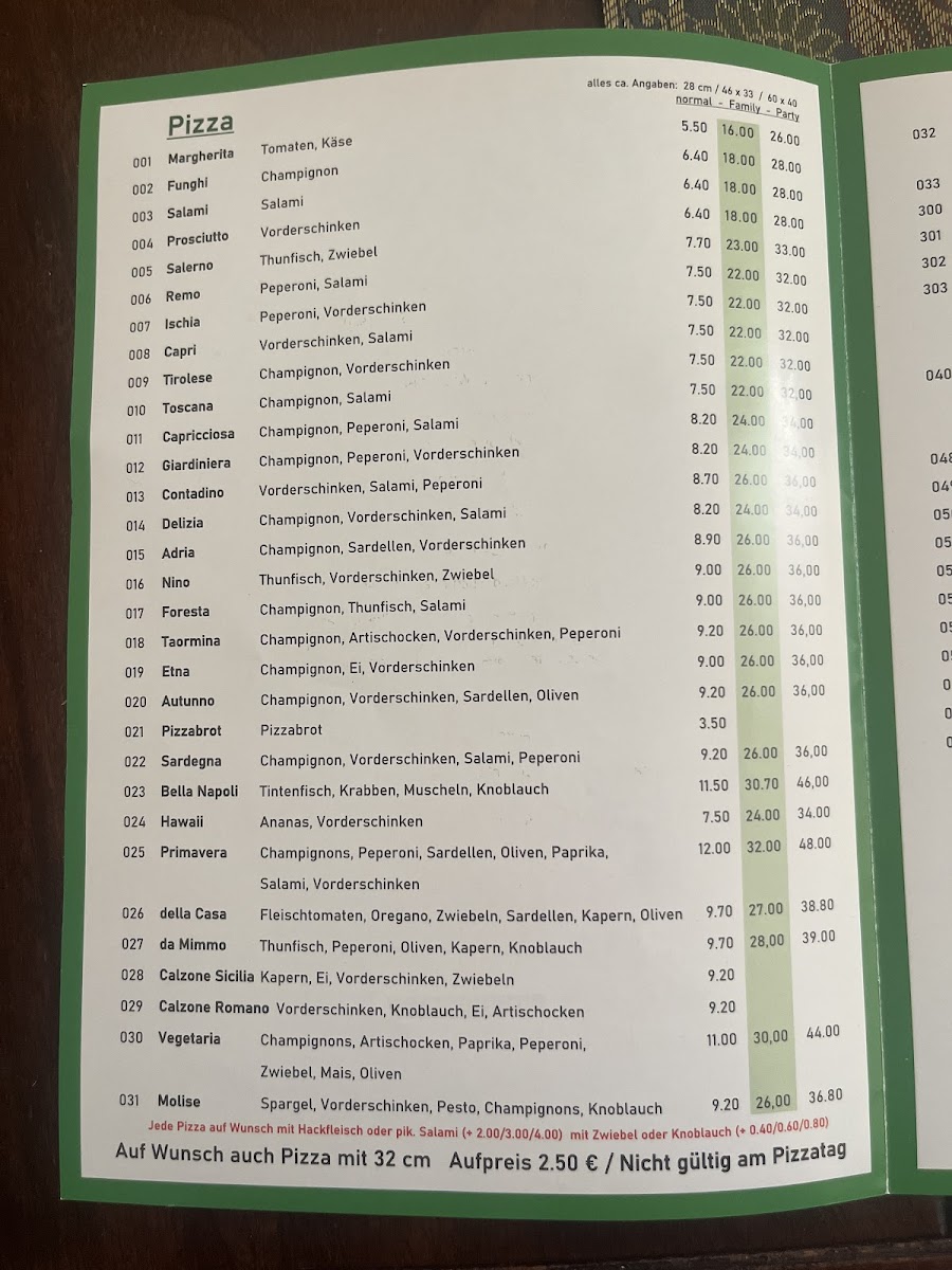 Menu Pizzeria Capri-3