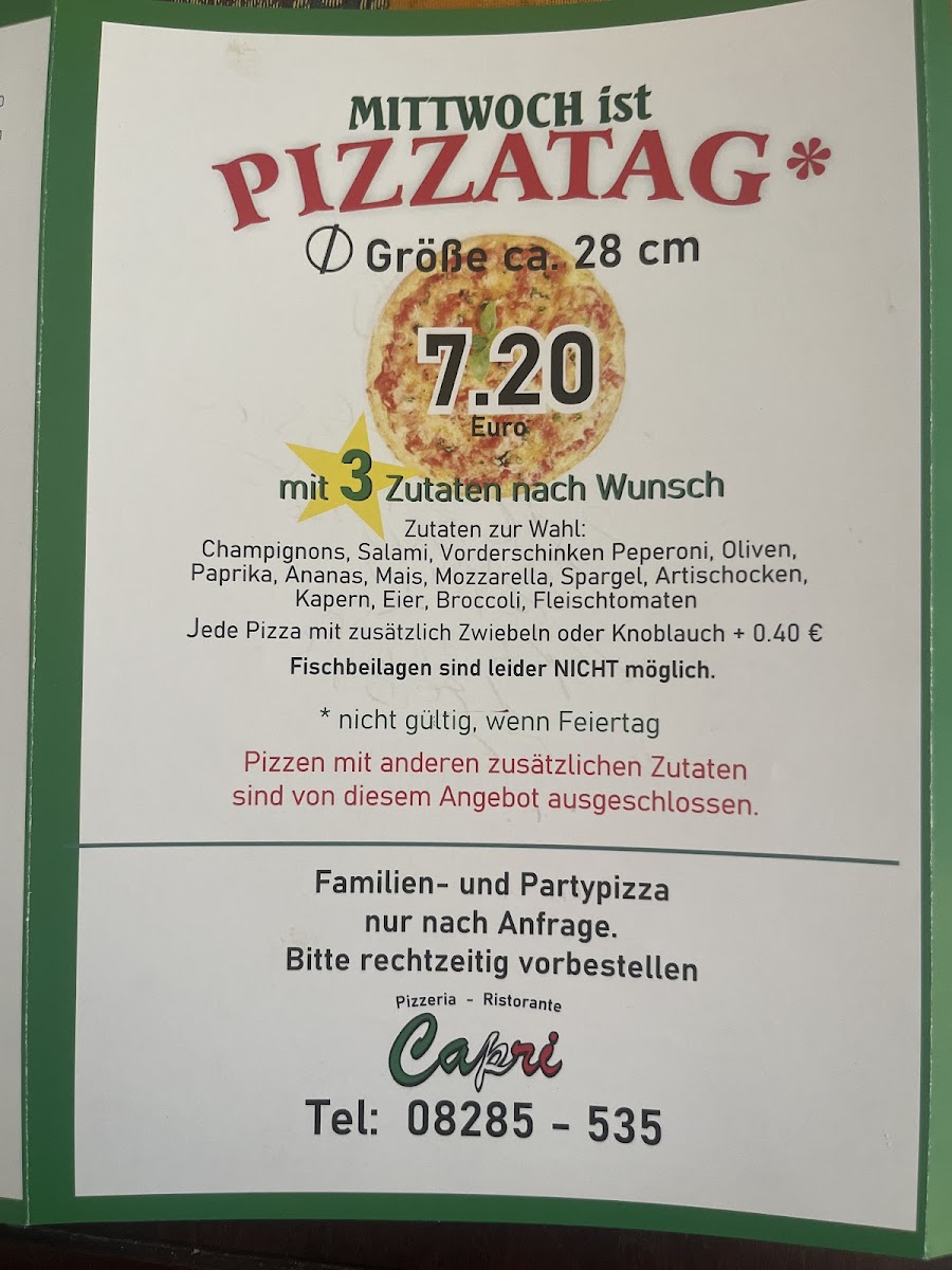 Menu Pizzeria Capri-5