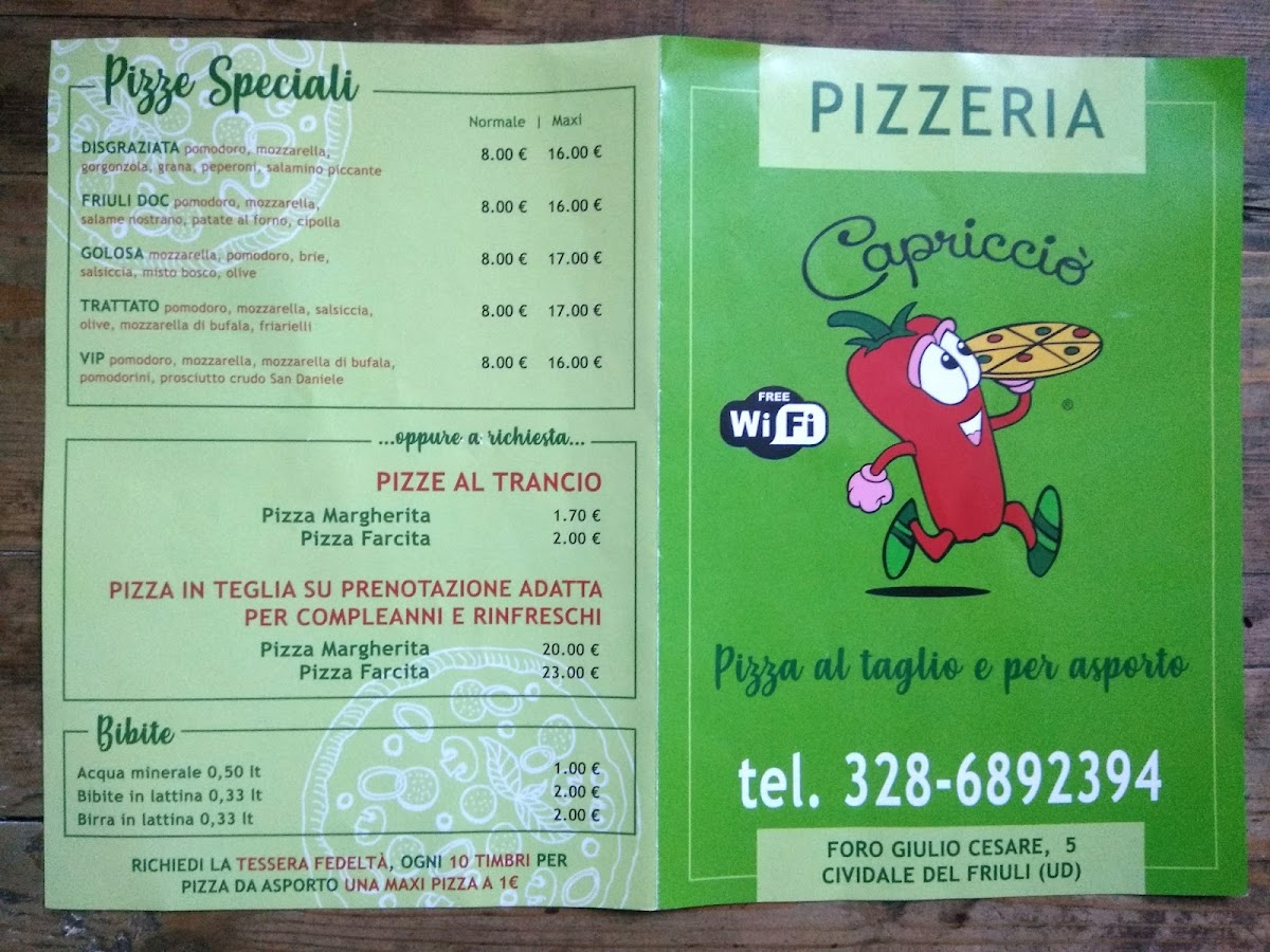 Menu Pizzeria Capriccio-2