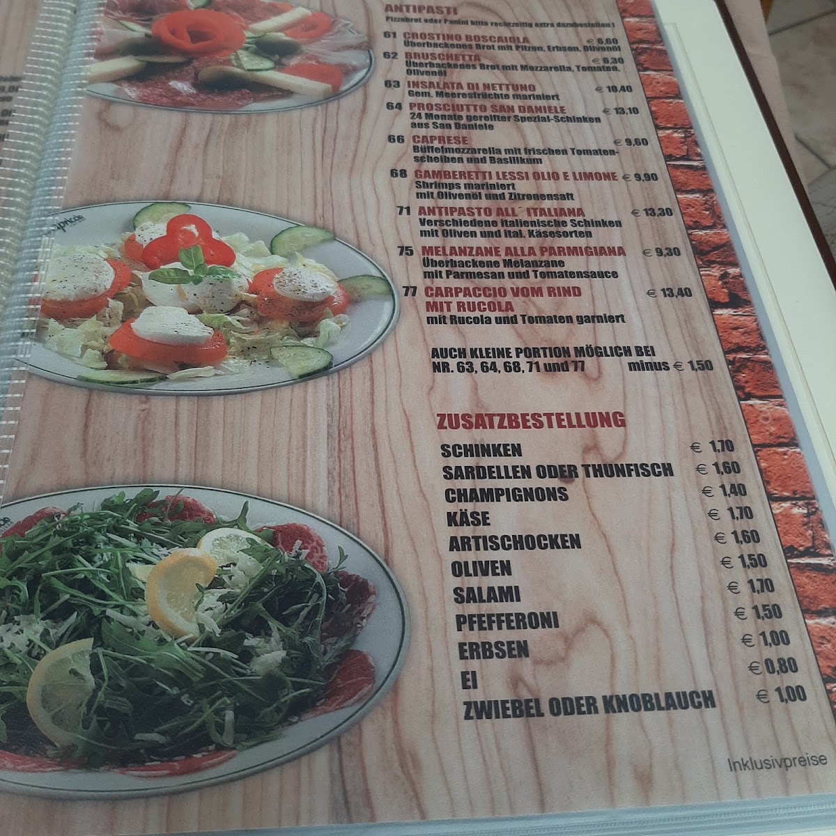 Menu Pizzeria Caputo-1
