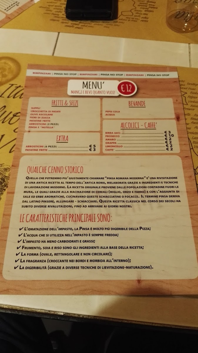 Menu Pizzeria Cinecittà - Rimpinzami-10