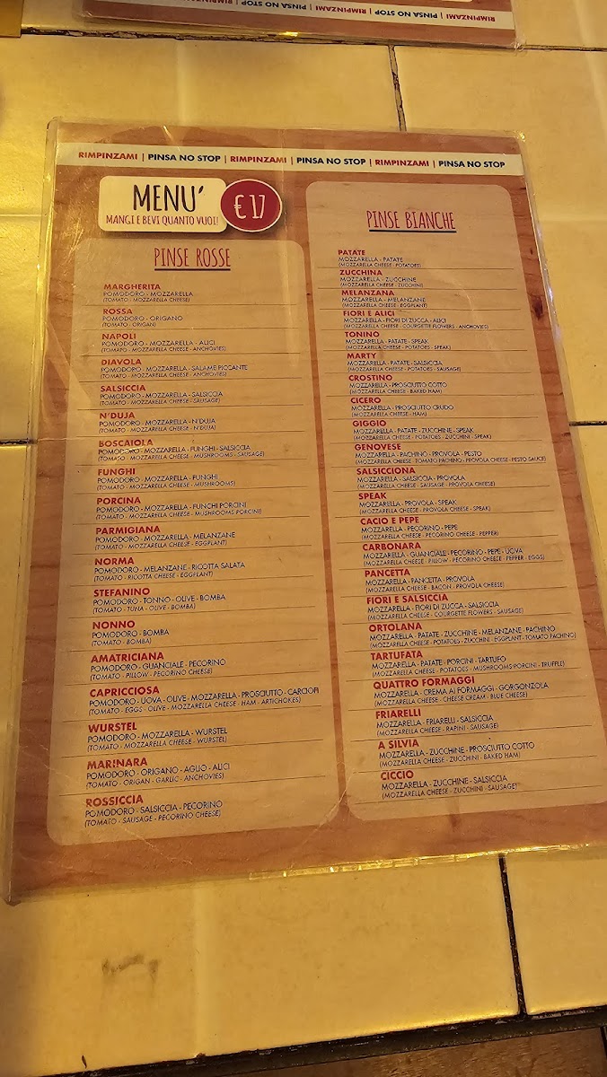 Menu Pizzeria Cinecittà - Rimpinzami-7
