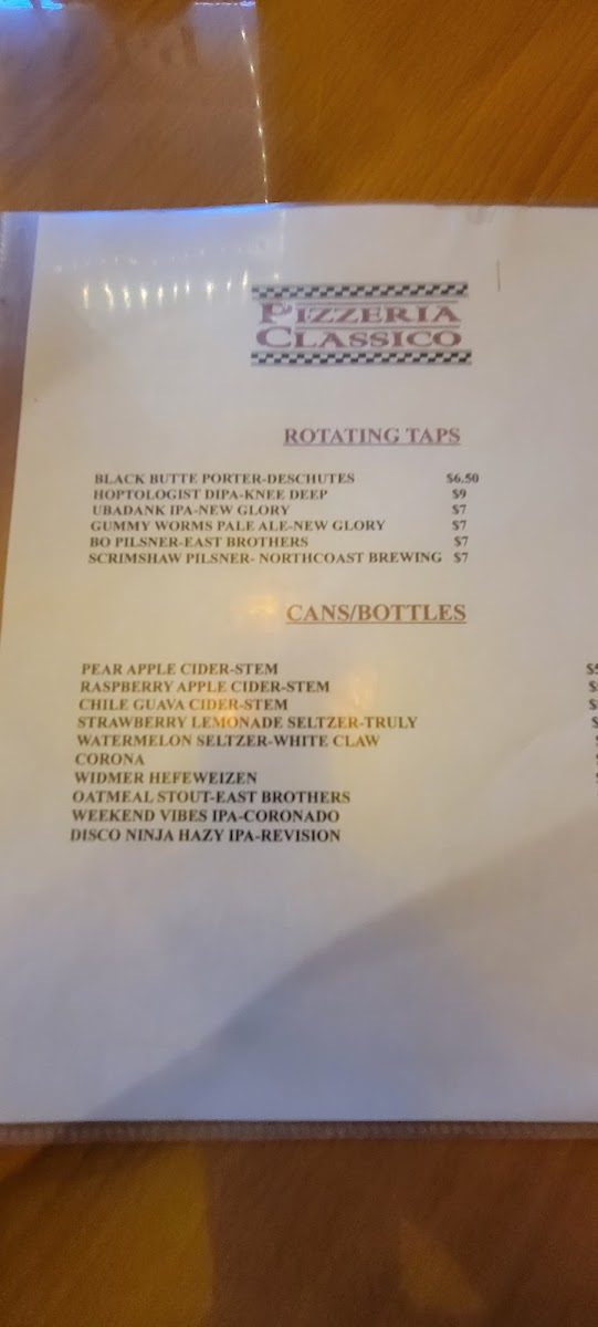 Menu Pizzeria Classico-3