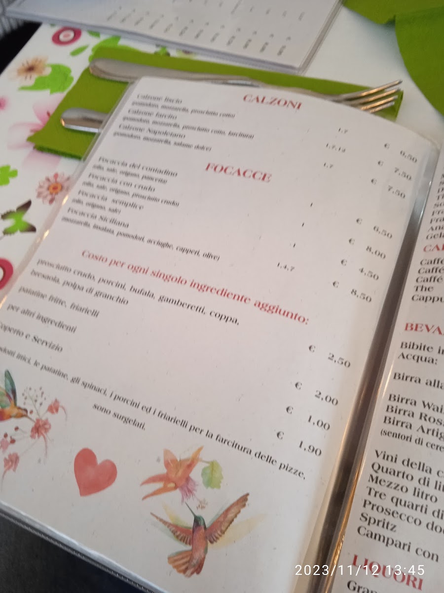 Menu Pizzeria Colibrì-10