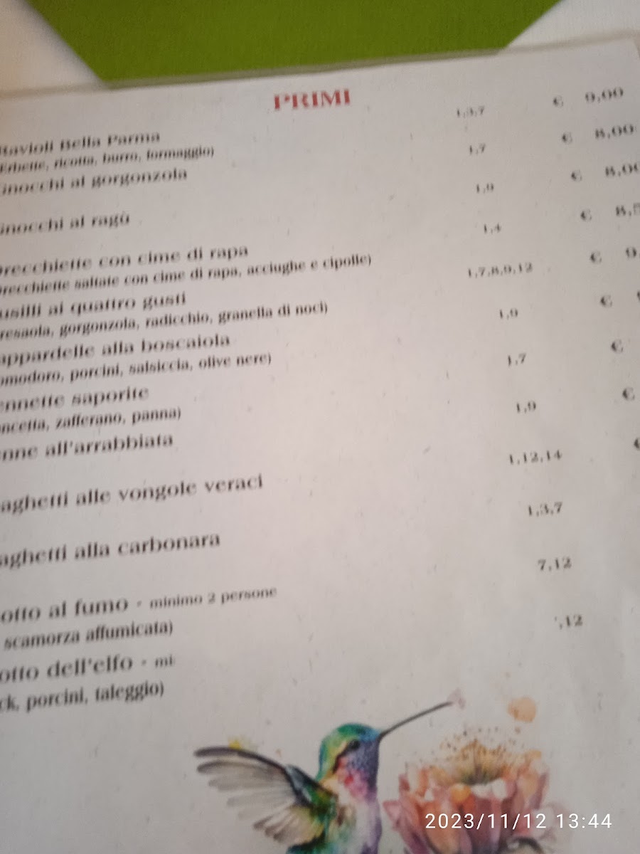 Menu Pizzeria Colibrì-9