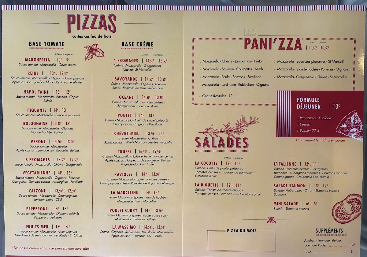 Menu Pizzeria Come A Casa-1