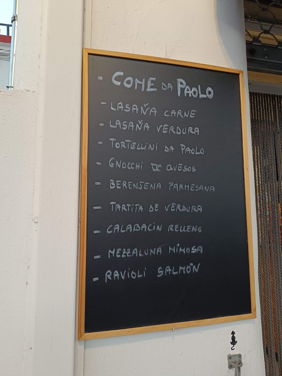 Menu Pizzeria Come Da Paolo-2