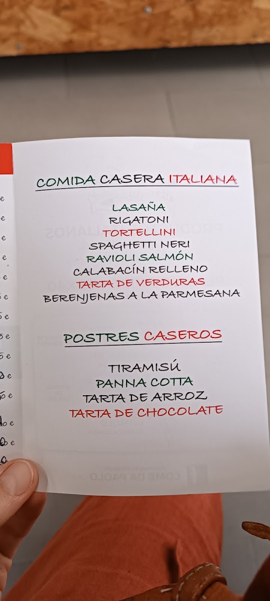 Menu Pizzeria Come Da Paolo-4
