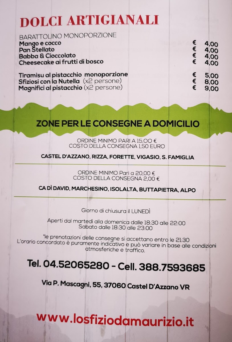 Menu Pizzeria D Asporto Lo Sfizio-8