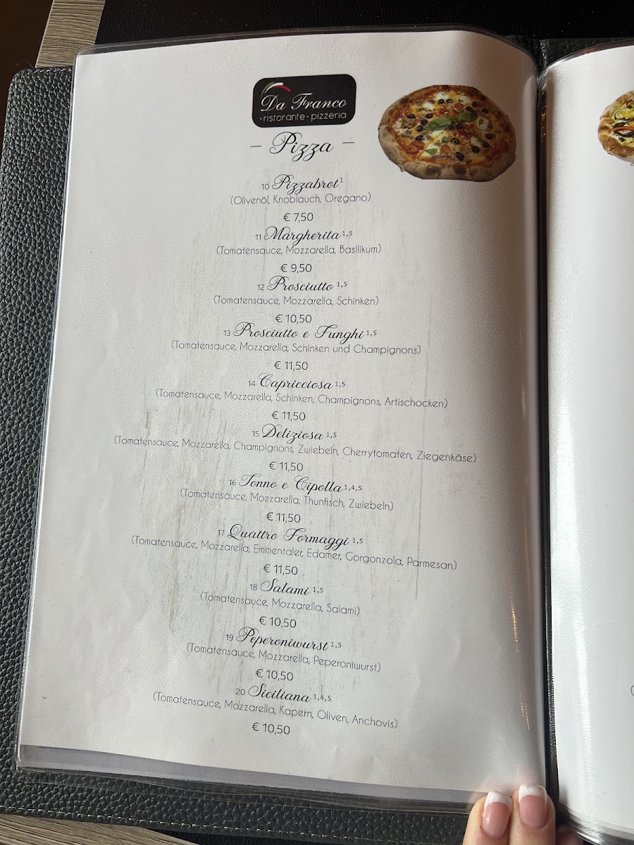 Menu Pizzeria Da Franco-4