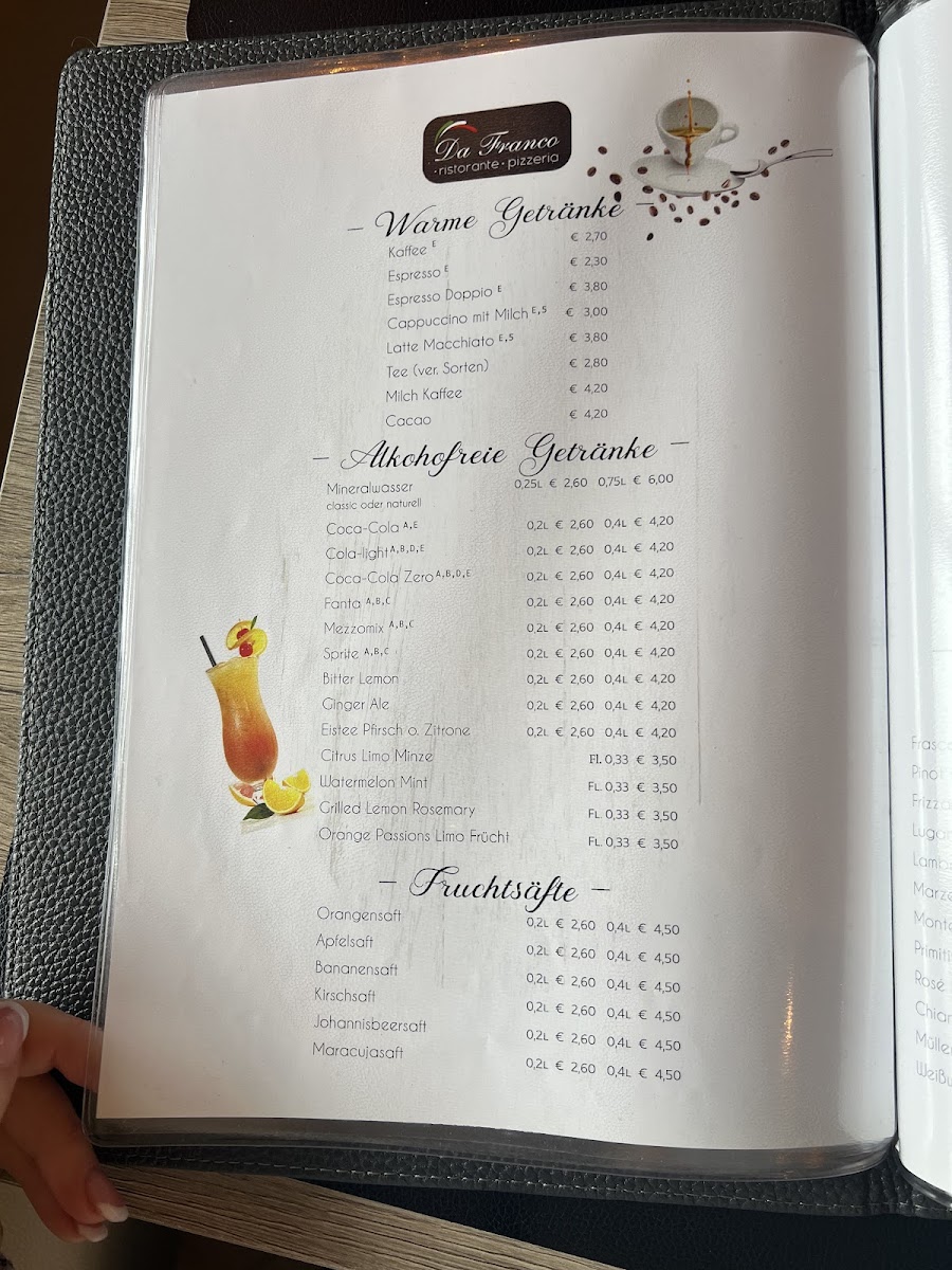 Menu Pizzeria Da Franco-6