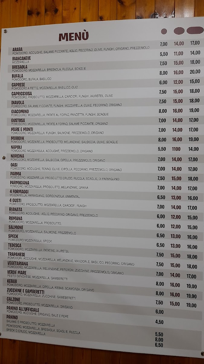 Menu Pizzeria Da Giacomino-1