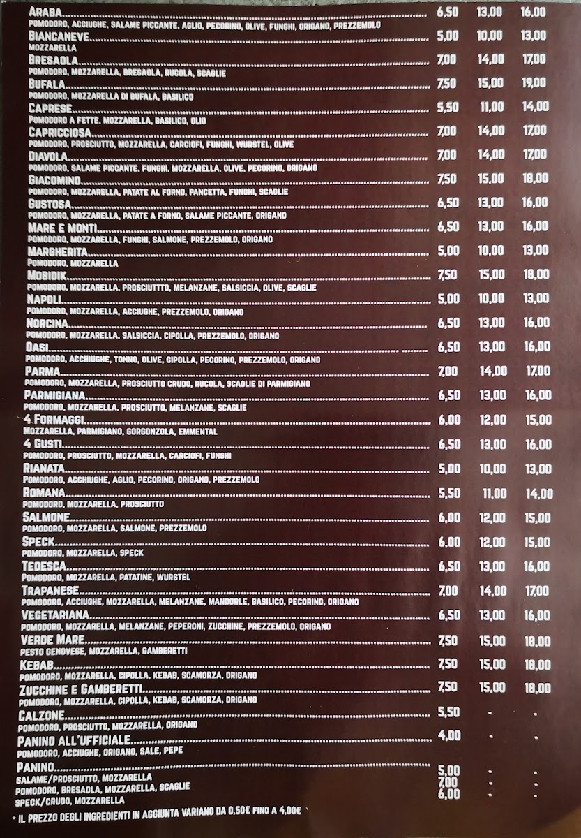 Menu Pizzeria Da Giacomino-2