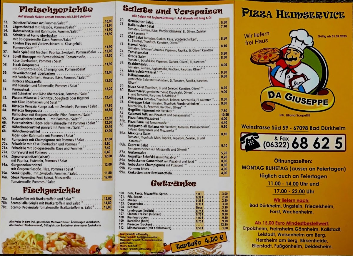 Menu Pizzeria Da Giuseppe-2
