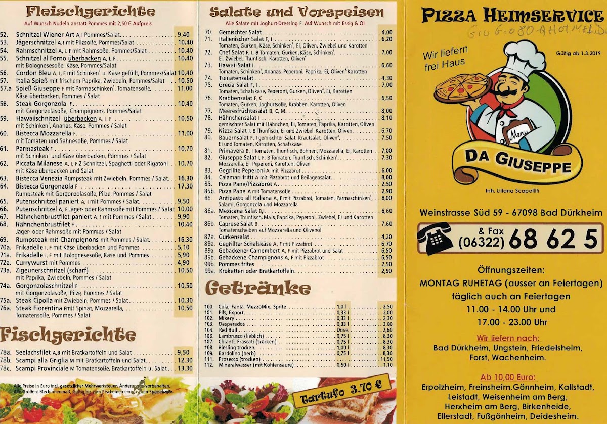 Menu Pizzeria Da Giuseppe-7