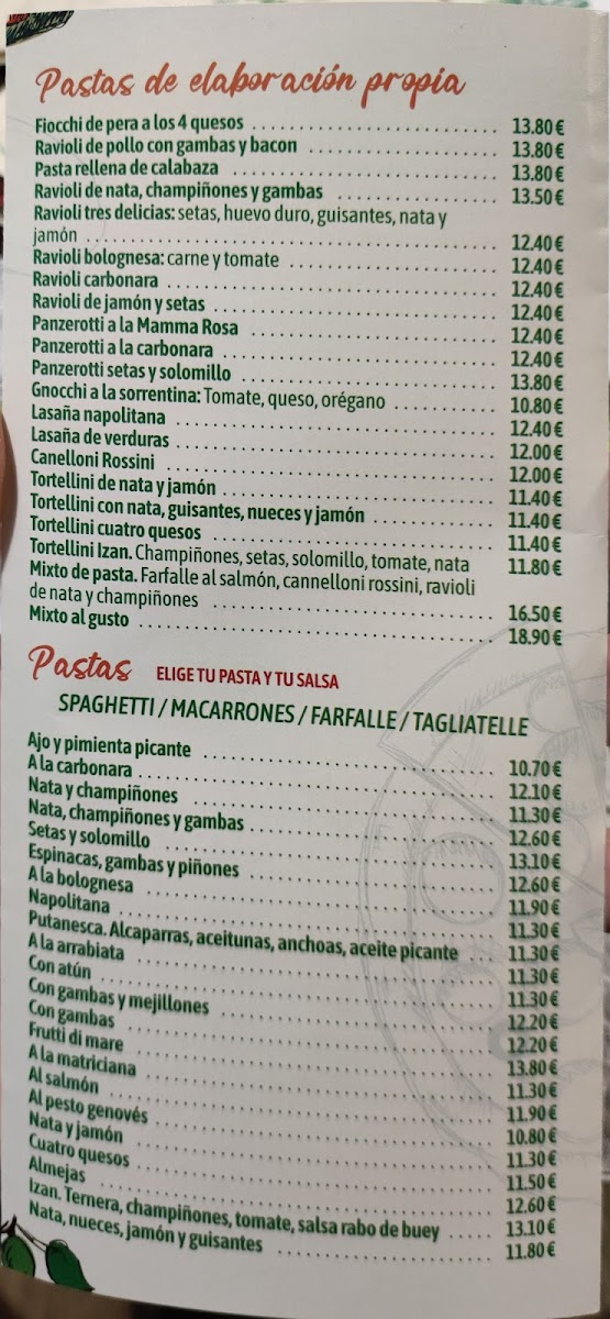 Menu Pizzería Da Izan-1