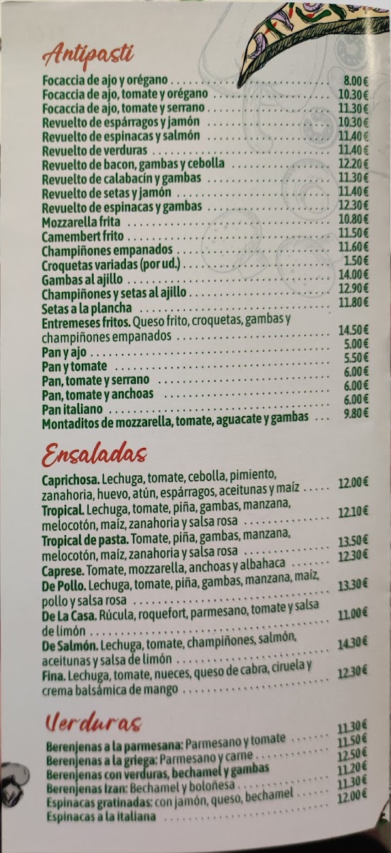 Menu Pizzería Da Izan-2