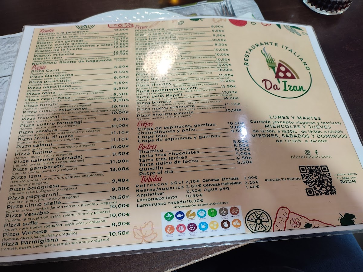 Menu Pizzería Da Izan-4