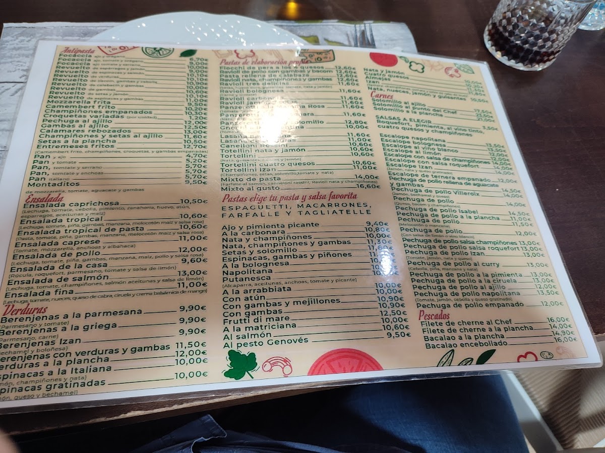 Menu Pizzería Da Izan-8