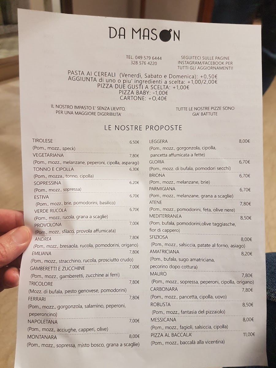 Menu Pizzeria Da Mason-4
