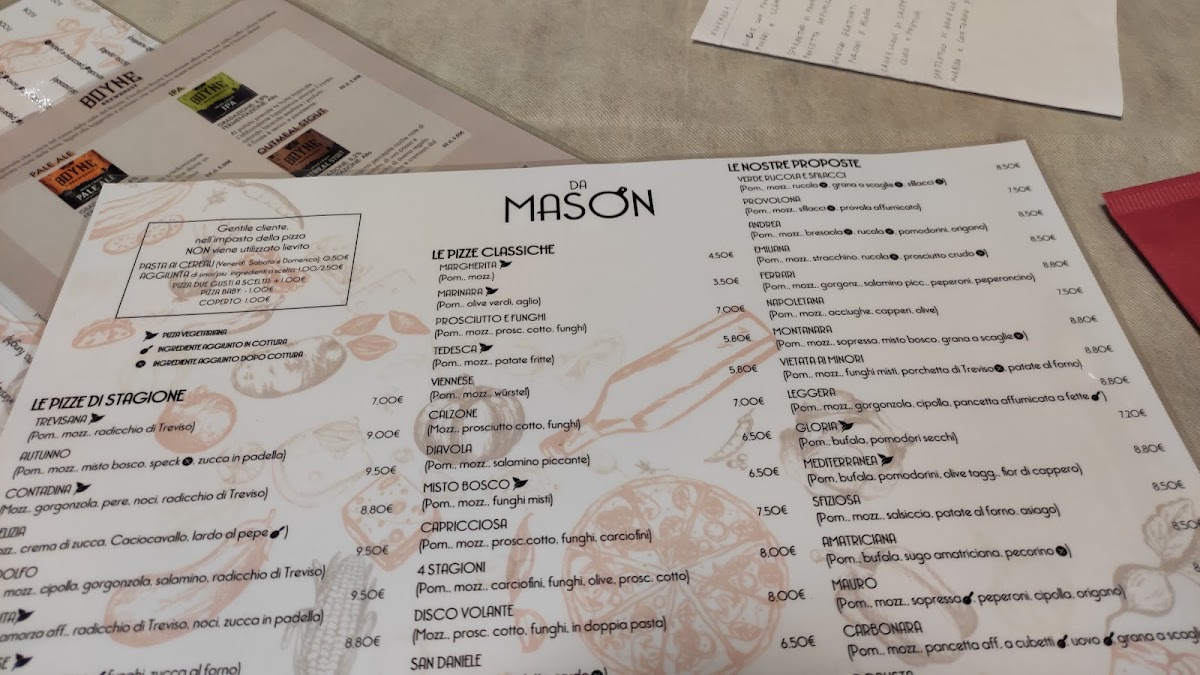 Menu Pizzeria Da Mason-7
