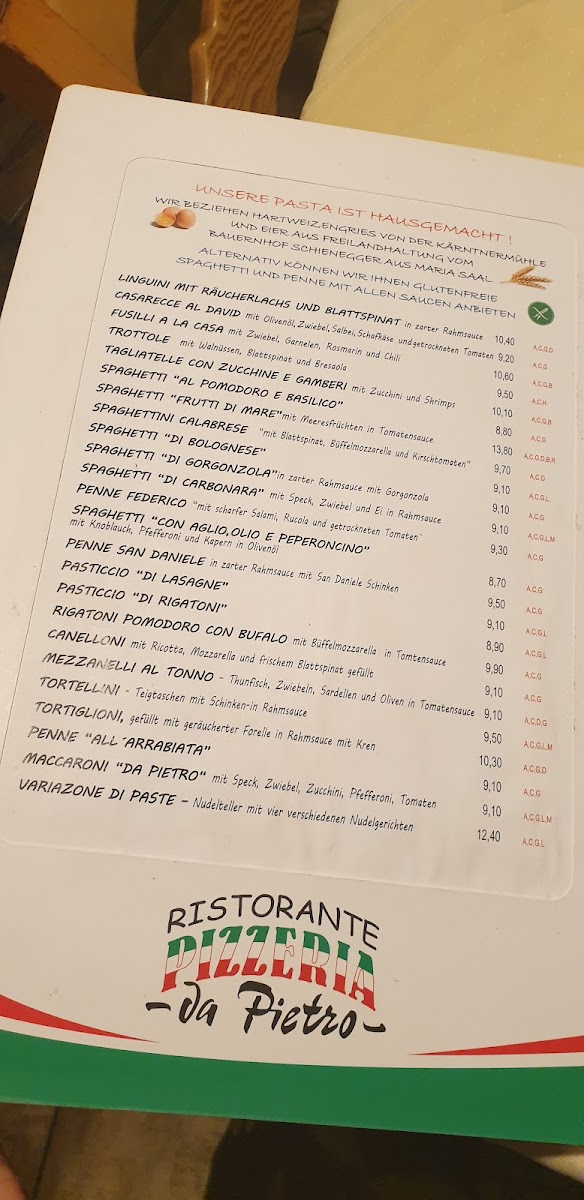 Menu Pizzeria Da Pietro-6
