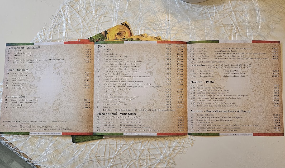 Menu Pizzeria Da Renato-1