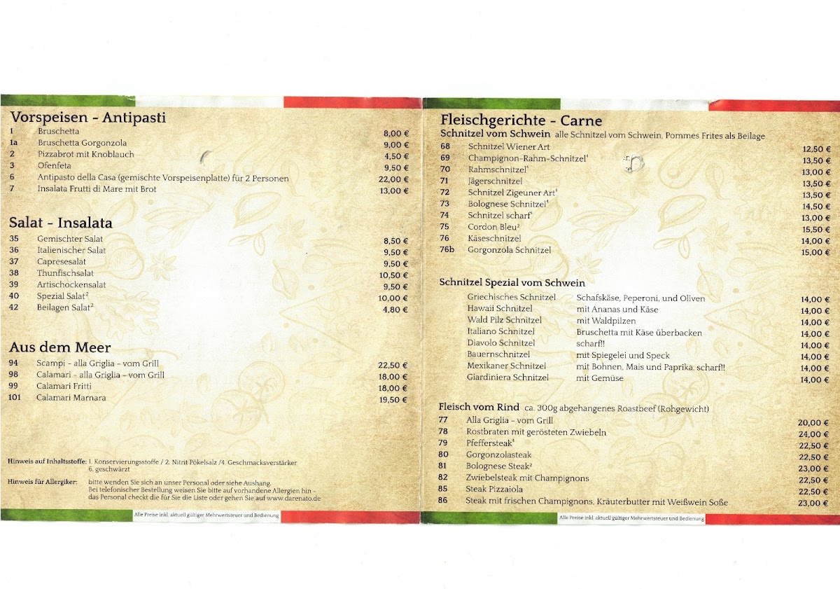 Menu Pizzeria Da Renato-8
