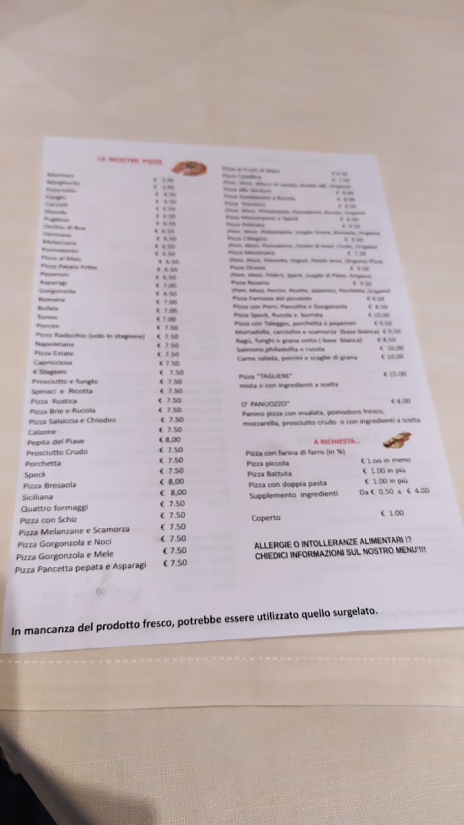 Menu Pizzeria Da Rosario Ristorante Bar Locazione Turistica-5