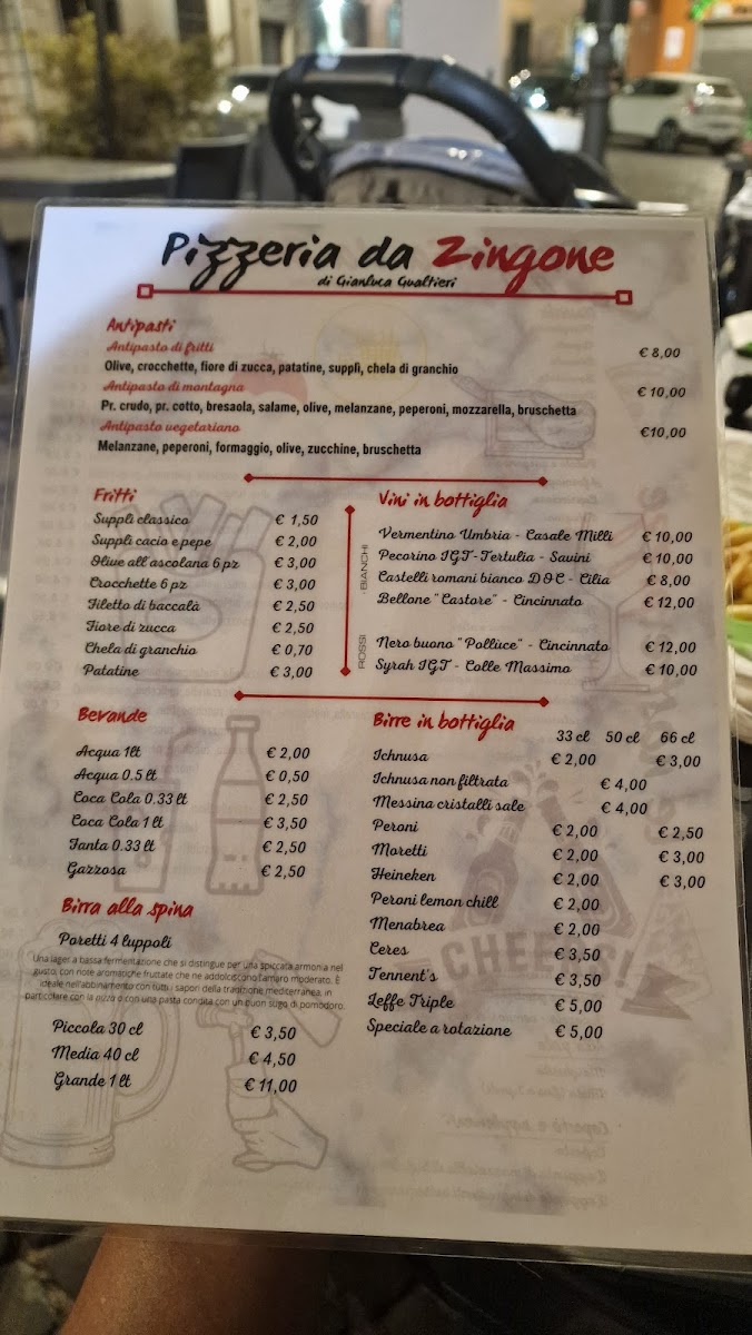 Menu Pizzeria Da Zingone Di Gualtieri Gianluca-2