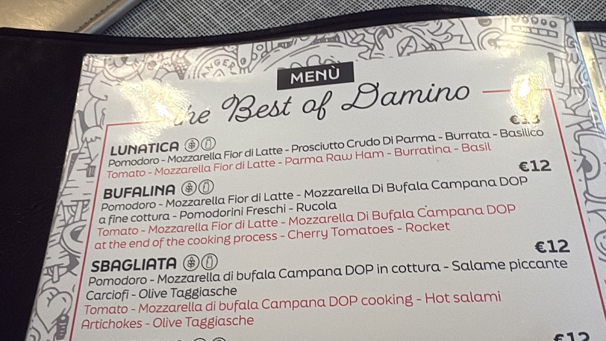 Menu Pizzeria Damino-1