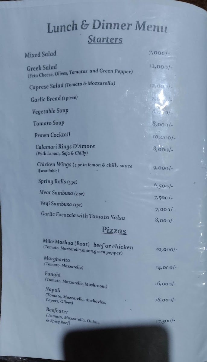Menu Pizzeria D'amore-2