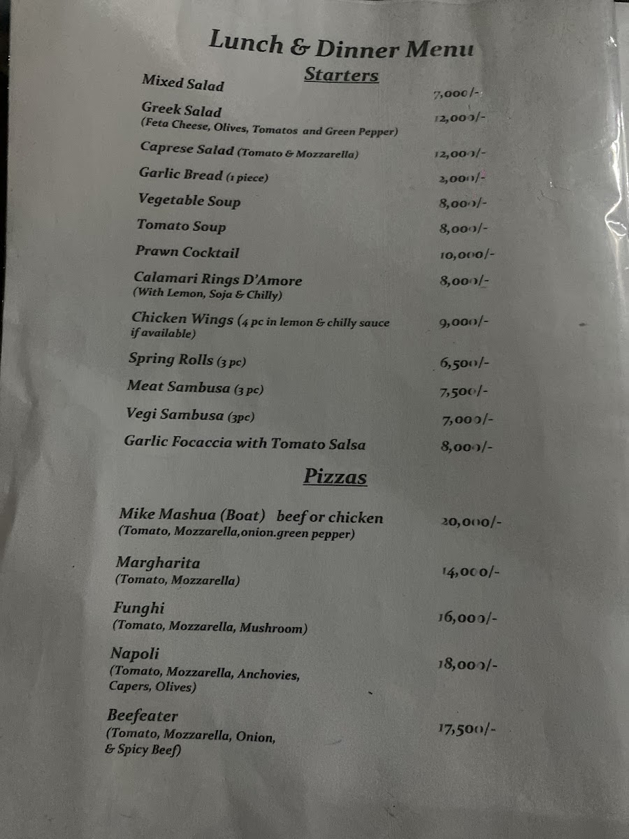 Menu Pizzeria D'amore-5