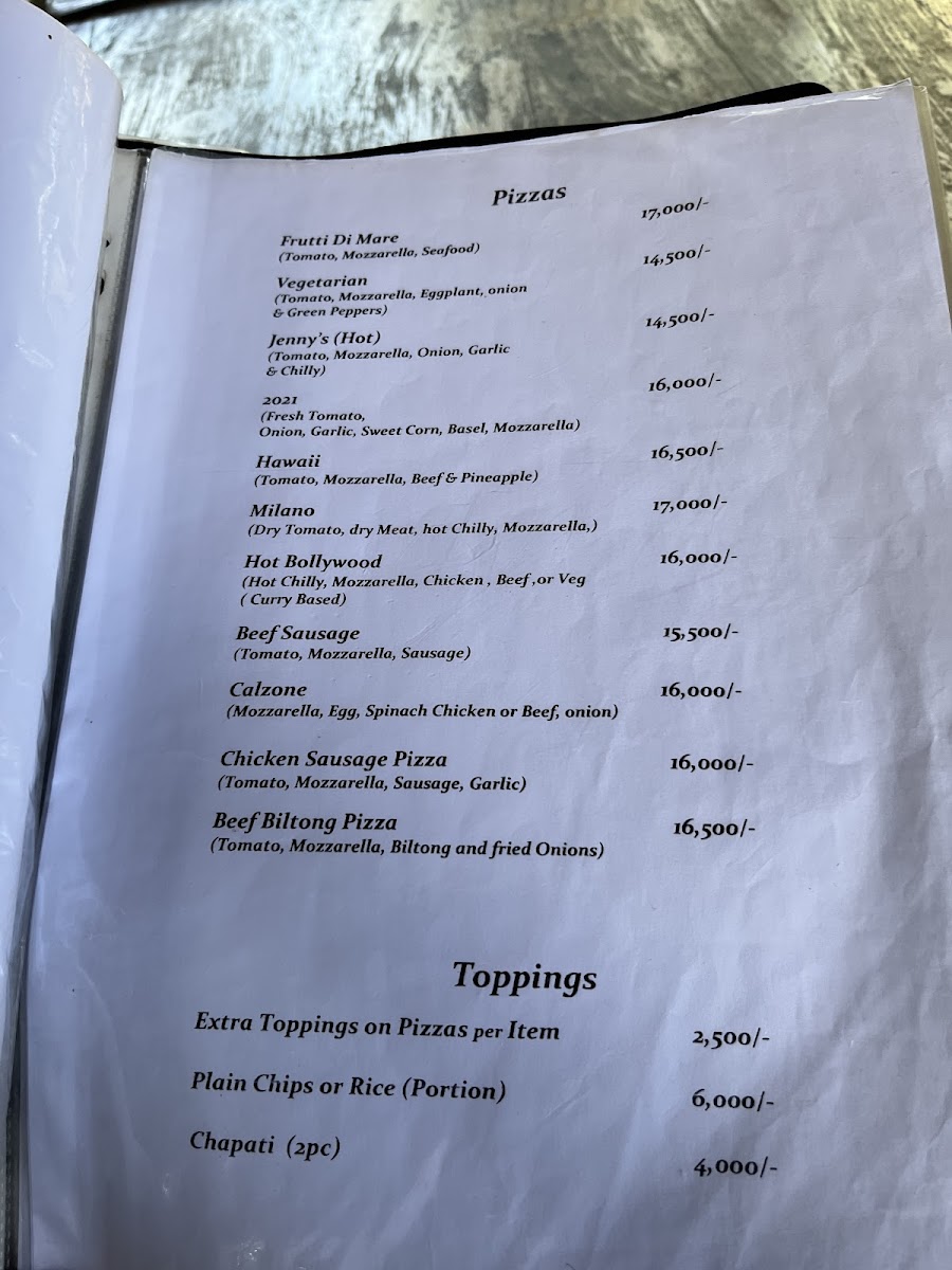 Menu Pizzeria D'amore-7