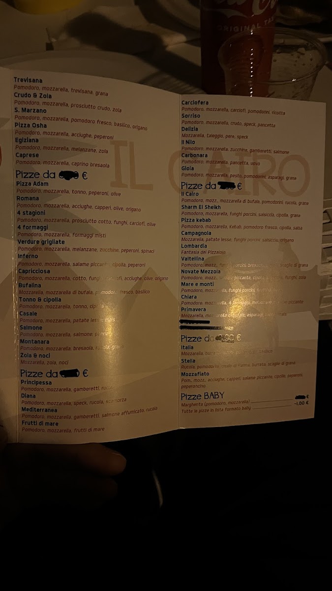 Menu Pizzeria D’Asporto Il Cairo-4