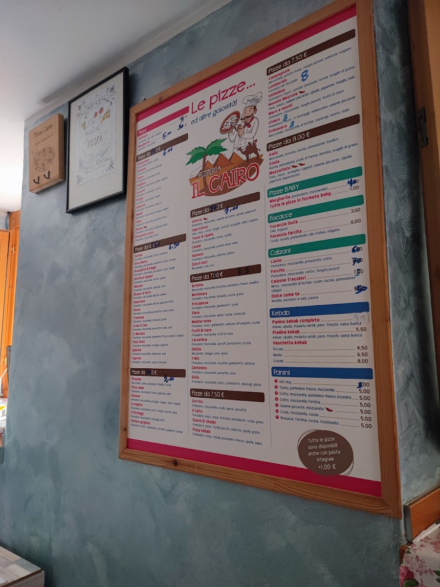 Menu Pizzeria D’Asporto Il Cairo-7
