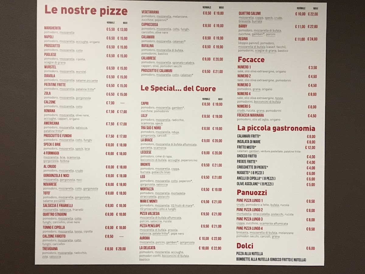 Menu Pizzeria D'asporto La Pizza Nel Cuore-3