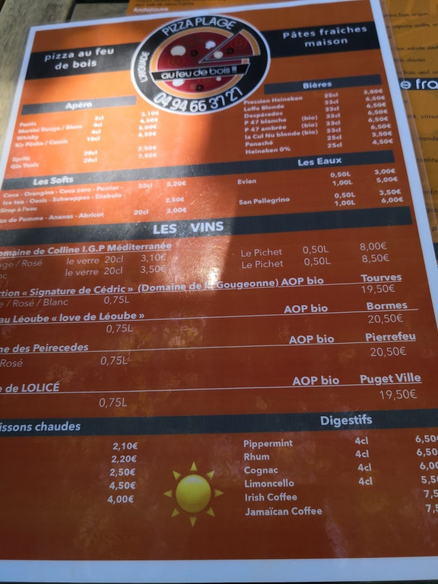 Menu Pizzeria De L'ayguade-4