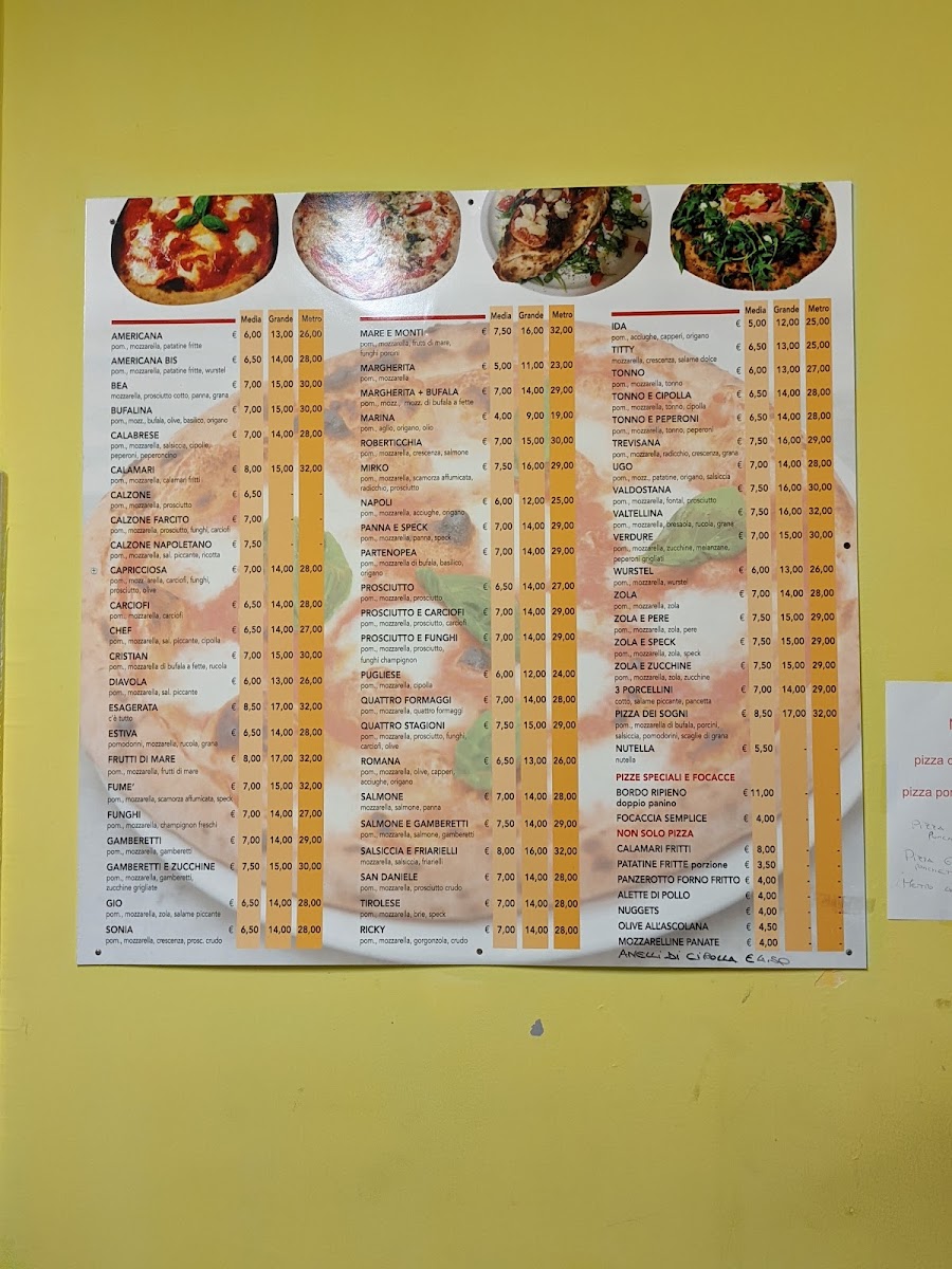 Menu Pizzeria Dei Sogni-1