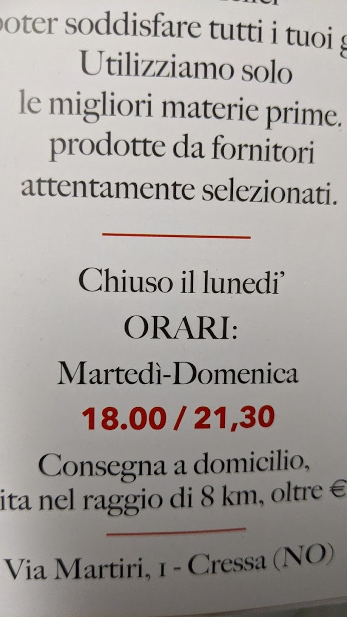 Menu Pizzeria Dei Sogni-2