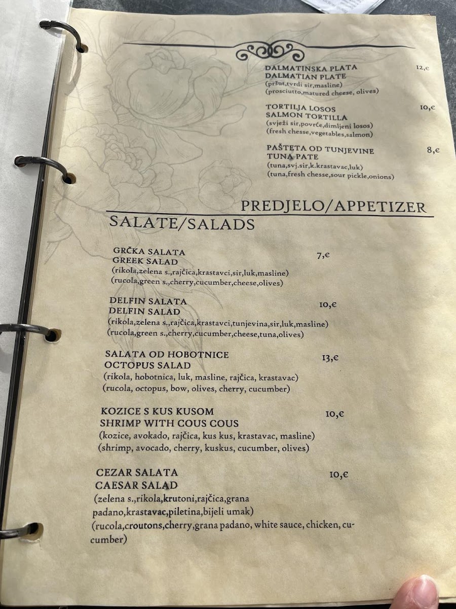 Menu Pizzeria Delfin-1