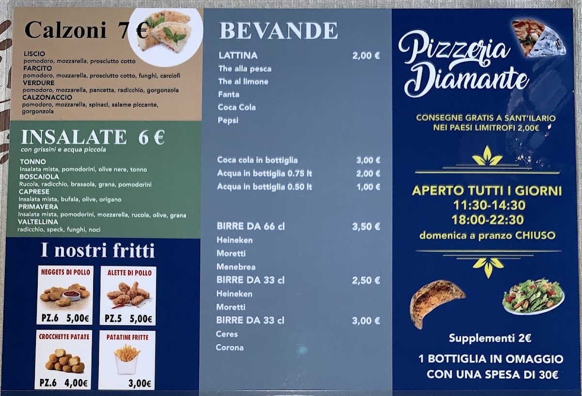 Menu Pizzeria Diamante Ristorante-2