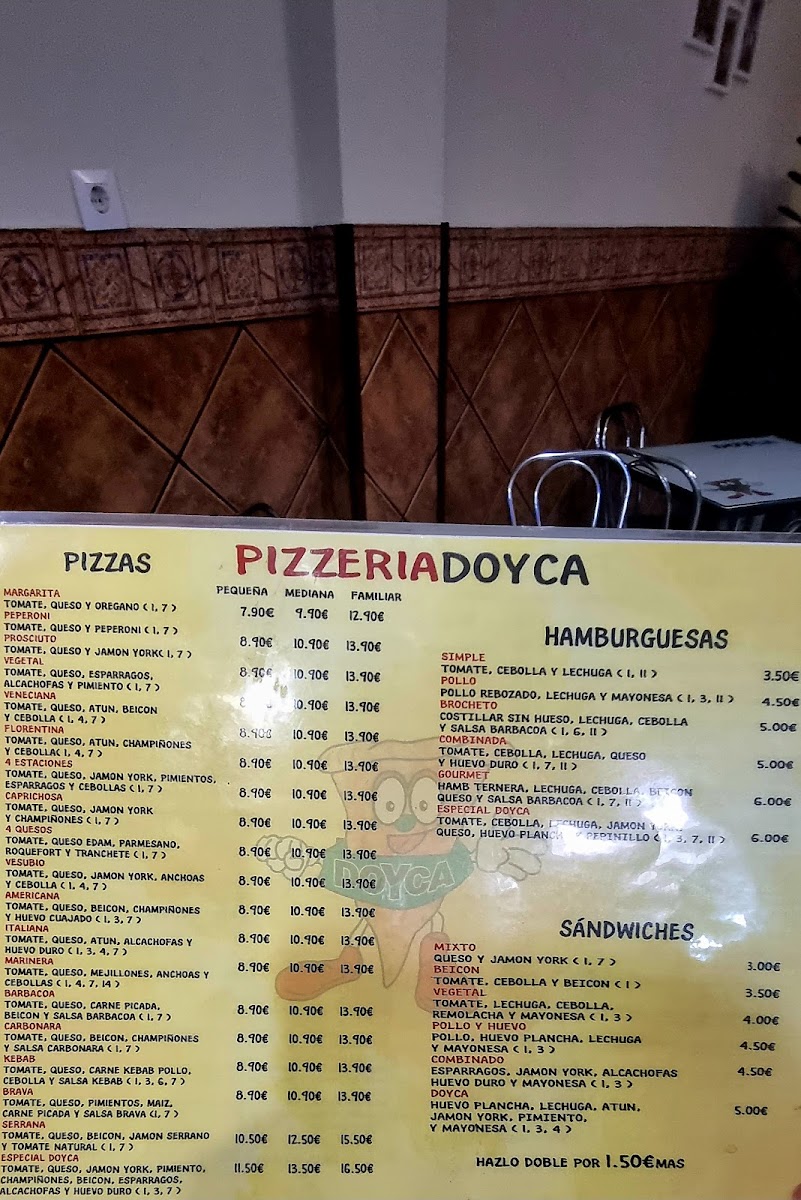 Menu Pizzeria Doyca-3