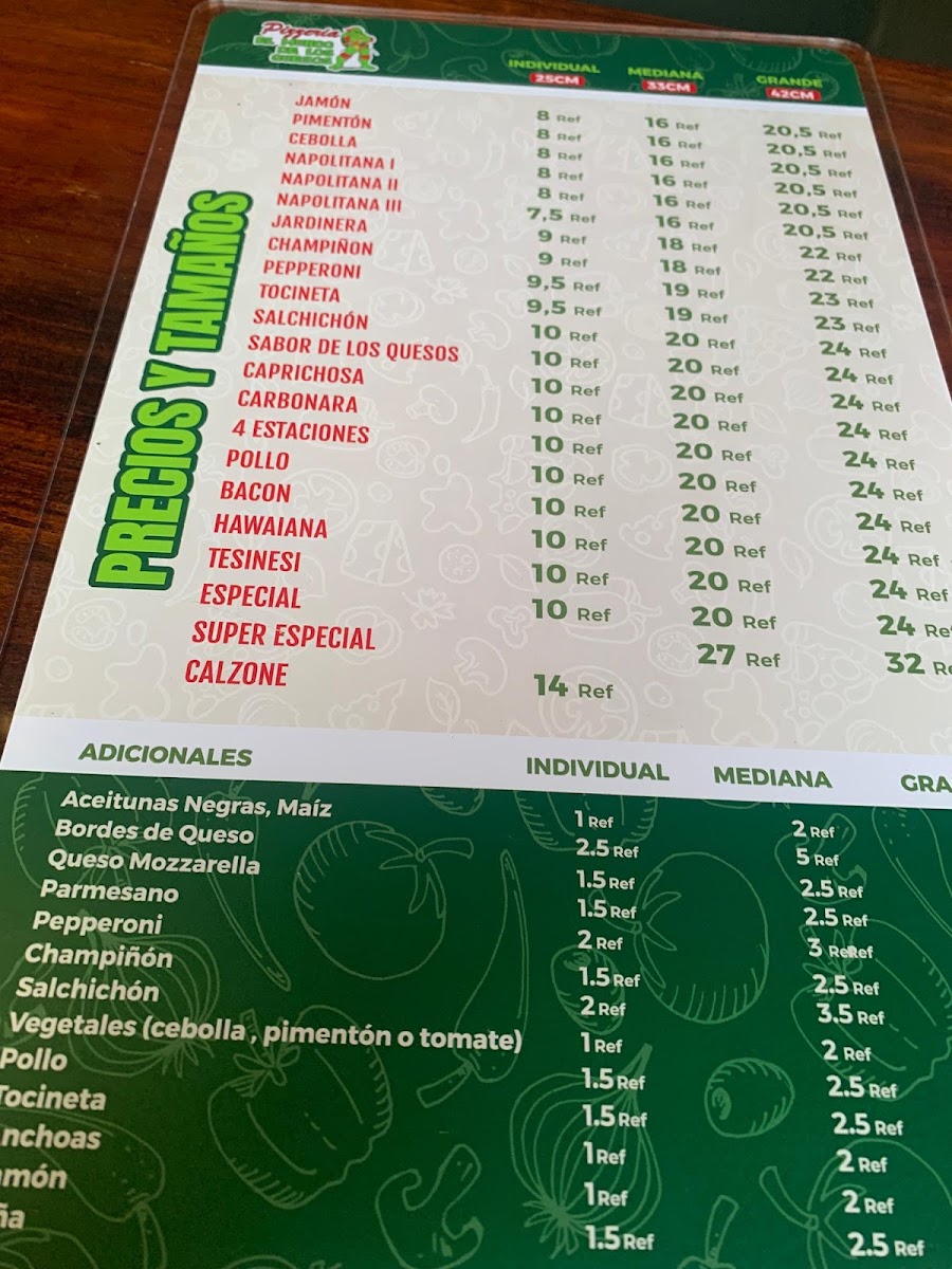 Menu Pizzería El Sabor De Los 4 Quesos Express-1