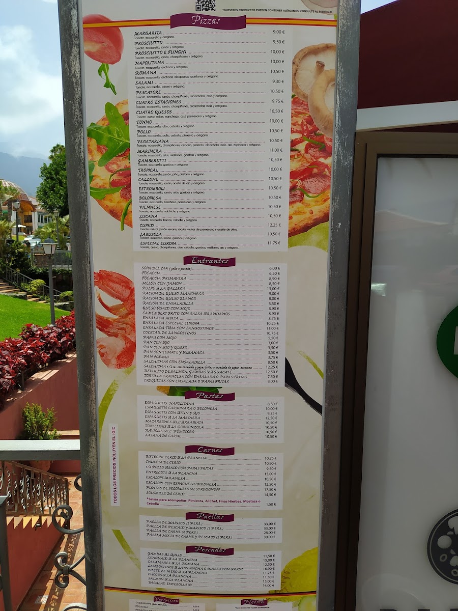 Menu Pizzeria Europa-9
