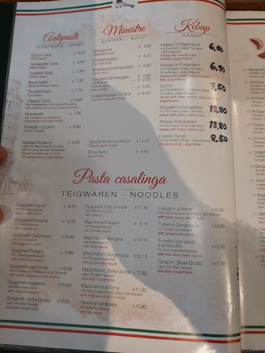 Menu Pizzeria Flachau-1