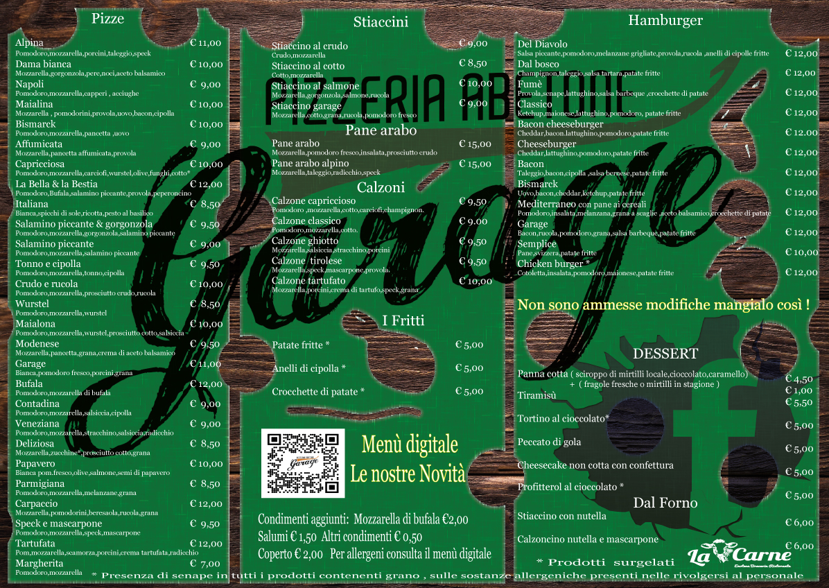 Menu Pizzeria Garage-1