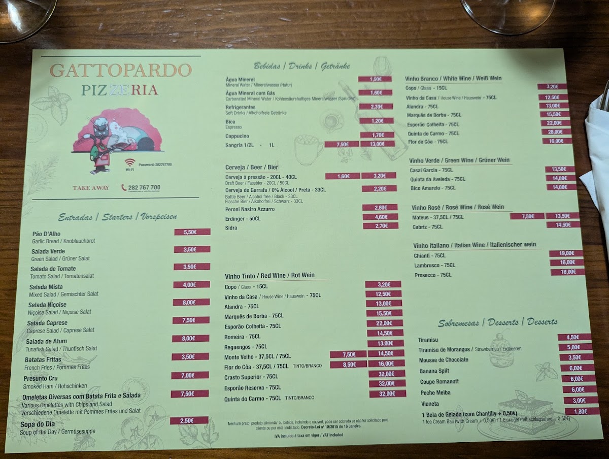 Menu Pizzeria Gattopardo-8